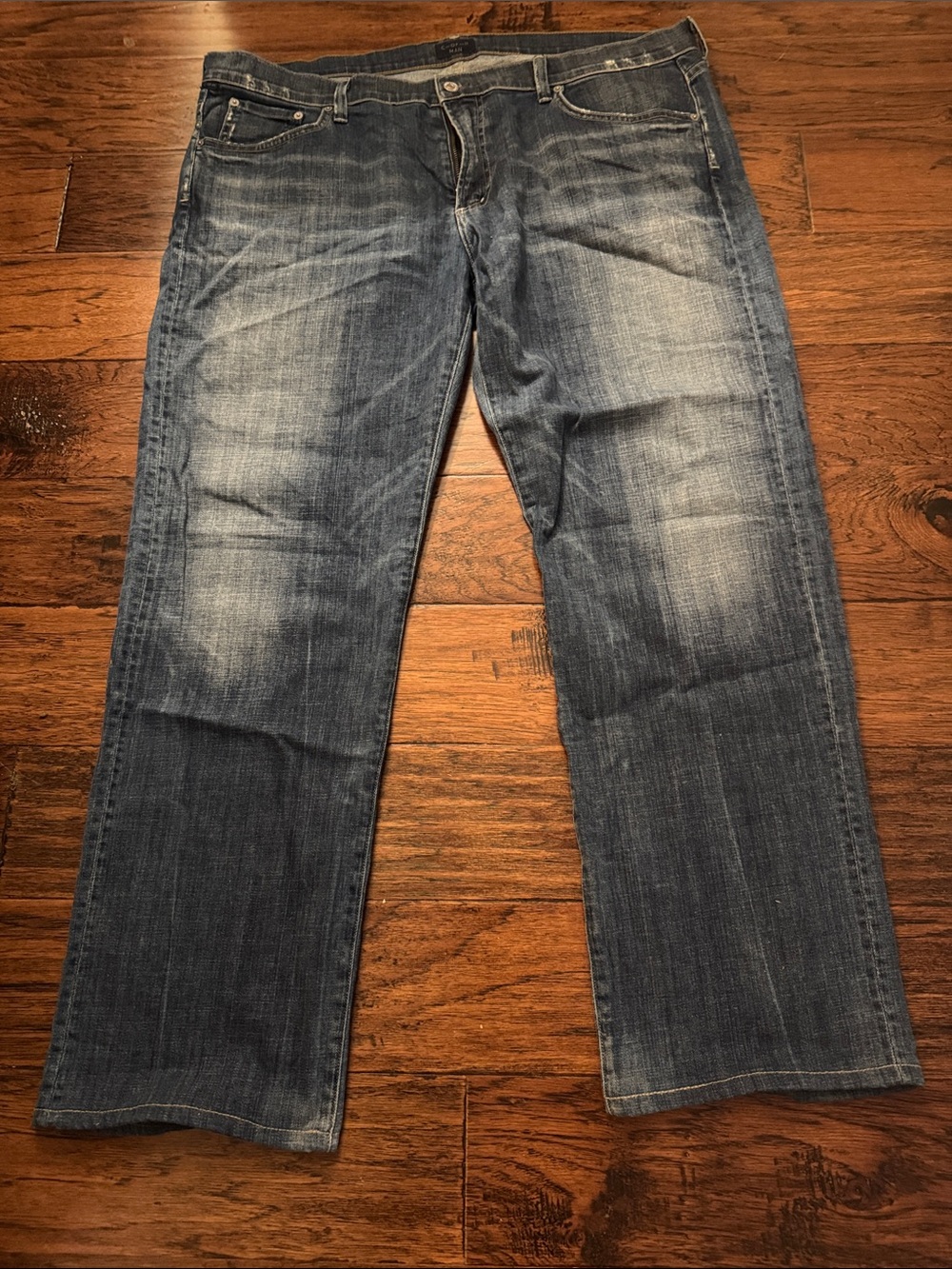 Citizens Of Humanity Distressed Medium Blue Relaxed Fit Men's Jeans